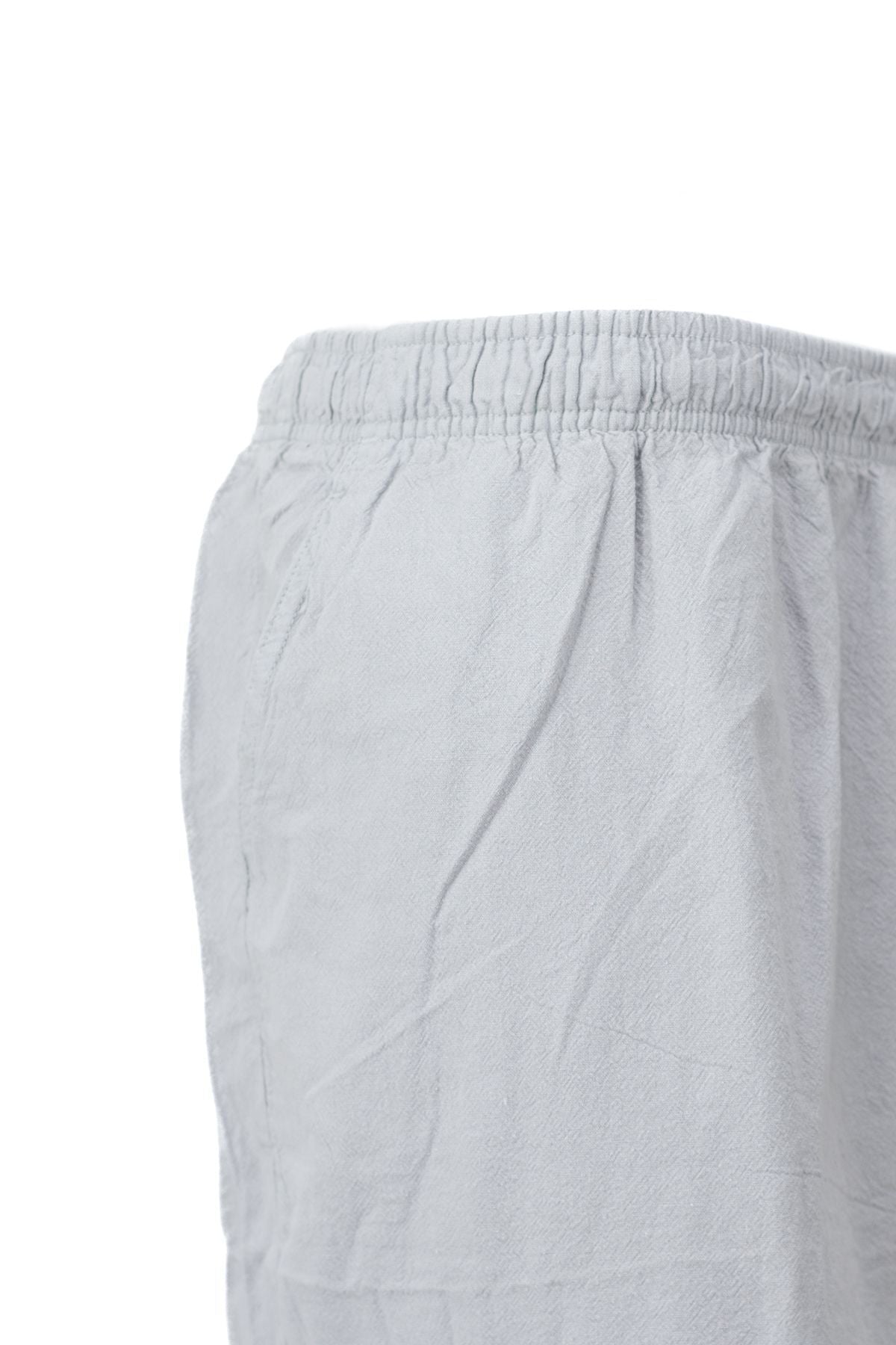 Erkek %100 Saf Pamuk Kumaş Bermuda Şort Düz Paça Kargo Cepli Bağcıklı Jumbo Battal Tam Kalıp